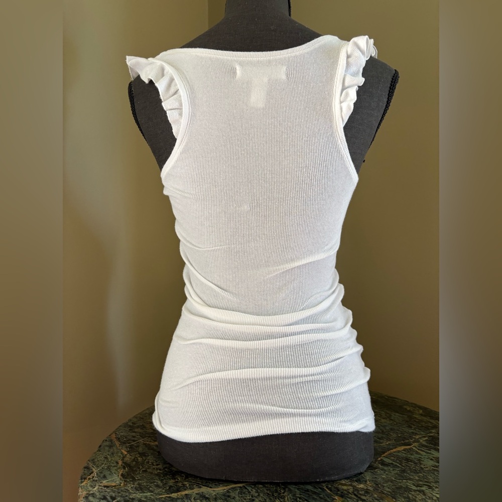 Hollister - Y2K Vintage White Tank Top with Studded Neckline - Size S - Picture 5 of 9